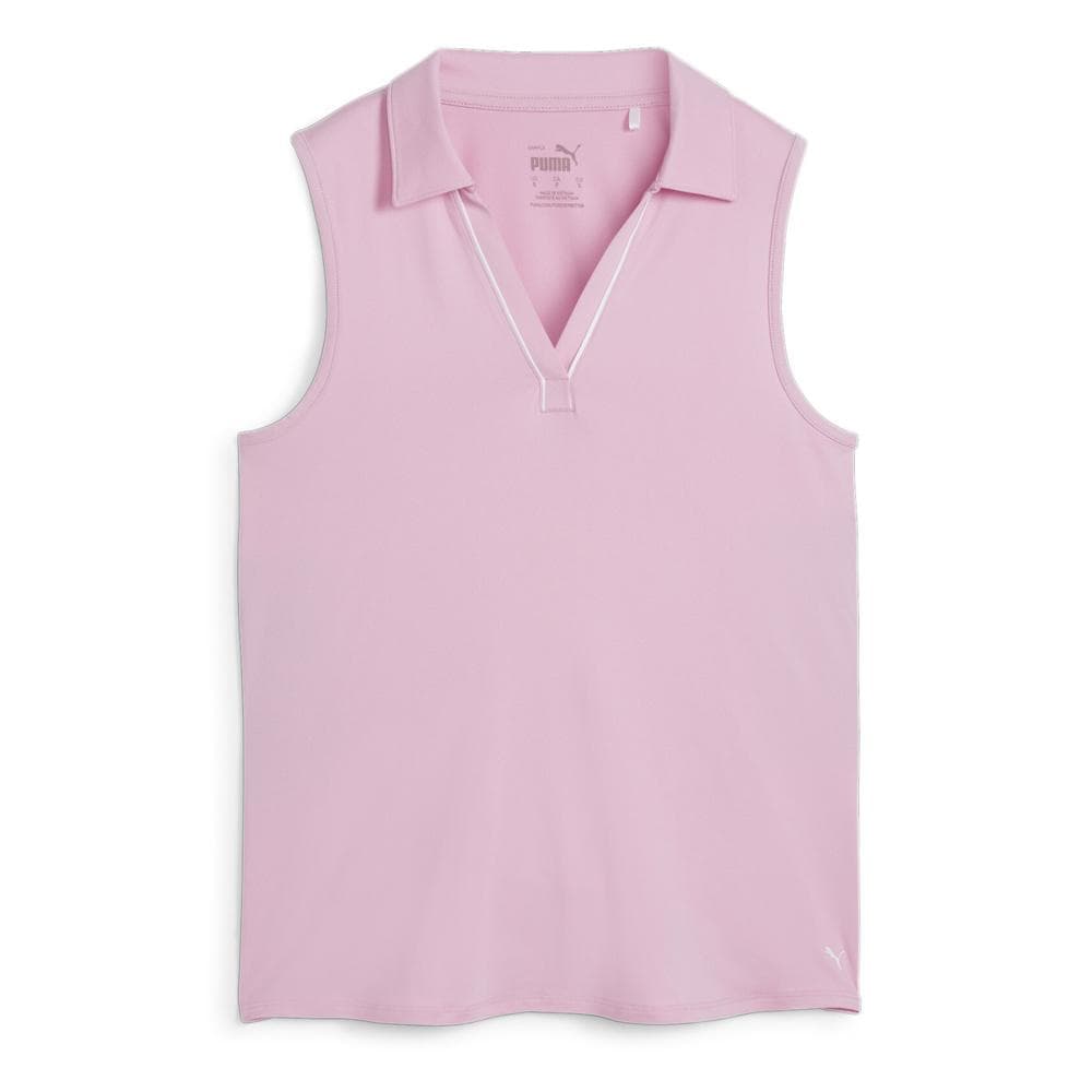 Polo Golf Rose Femme Puma Cloudspun Piped 1