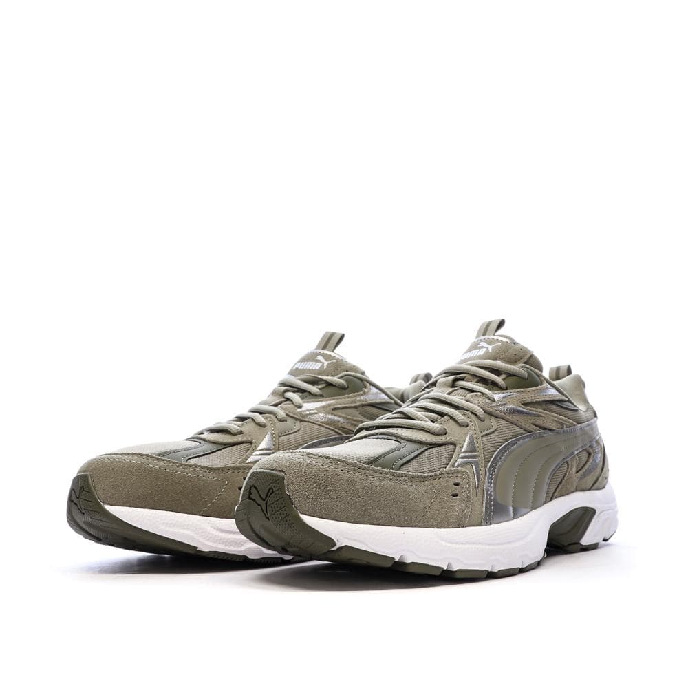 Baskets Kaki Homme Puma Milenio Tech Suede 6