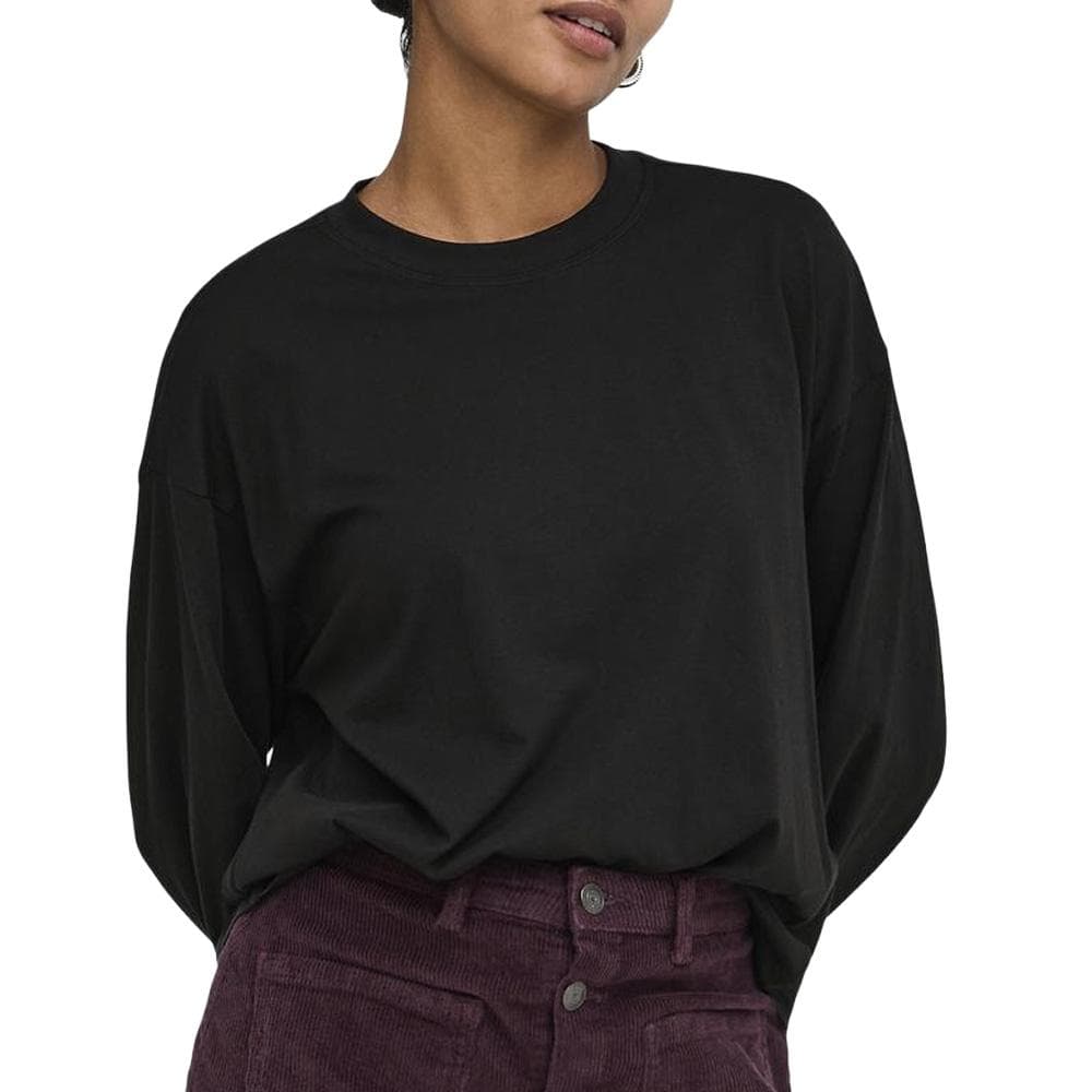 T-Shirt Manches Longues Noir Femme Only Happy1 1