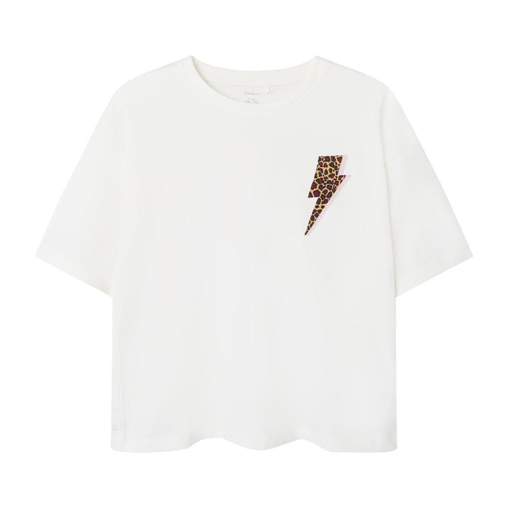 T-shirt Blanc Fille Name it Tarima 1