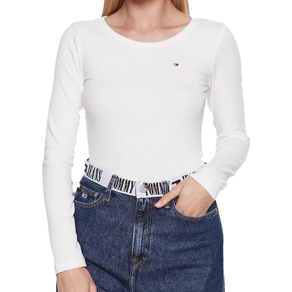 T-shirt Manches Longues Blanc Femme Tommy Hilfiger Desert 1