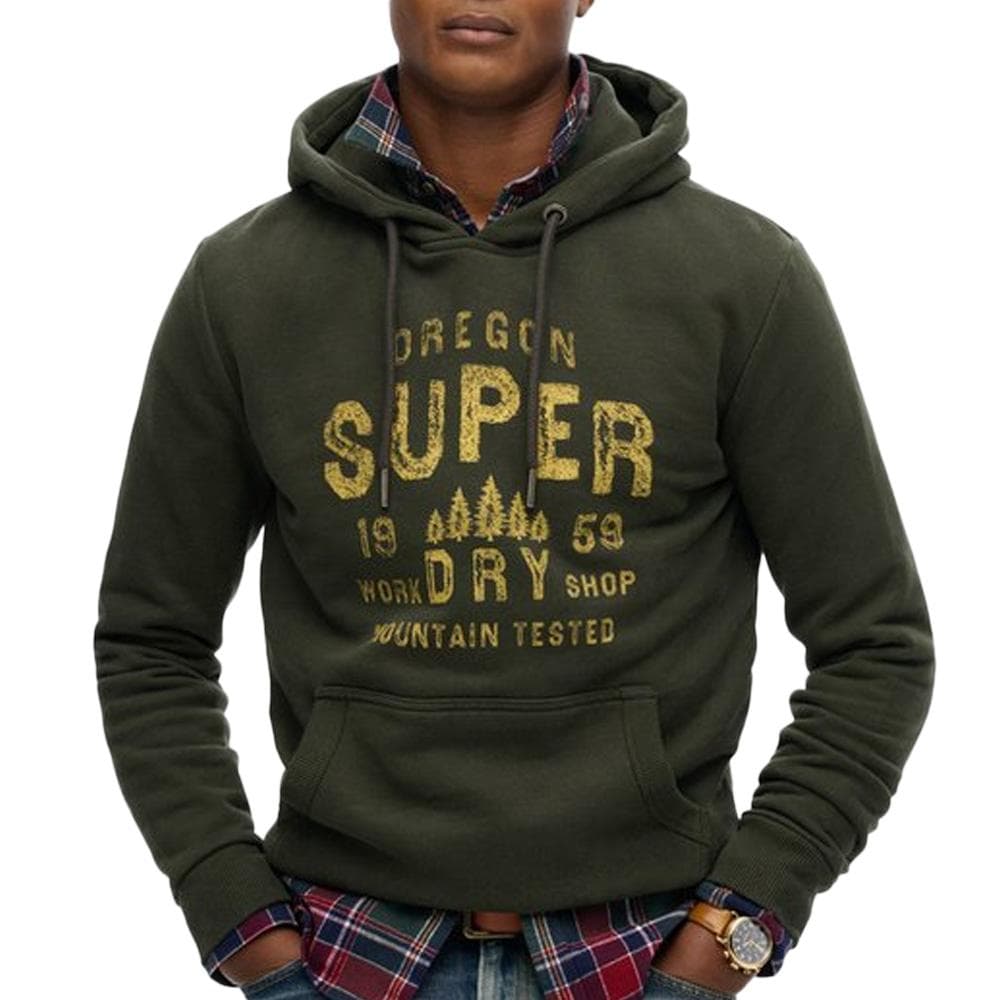Sweat Olive Homme Superdry Work 1