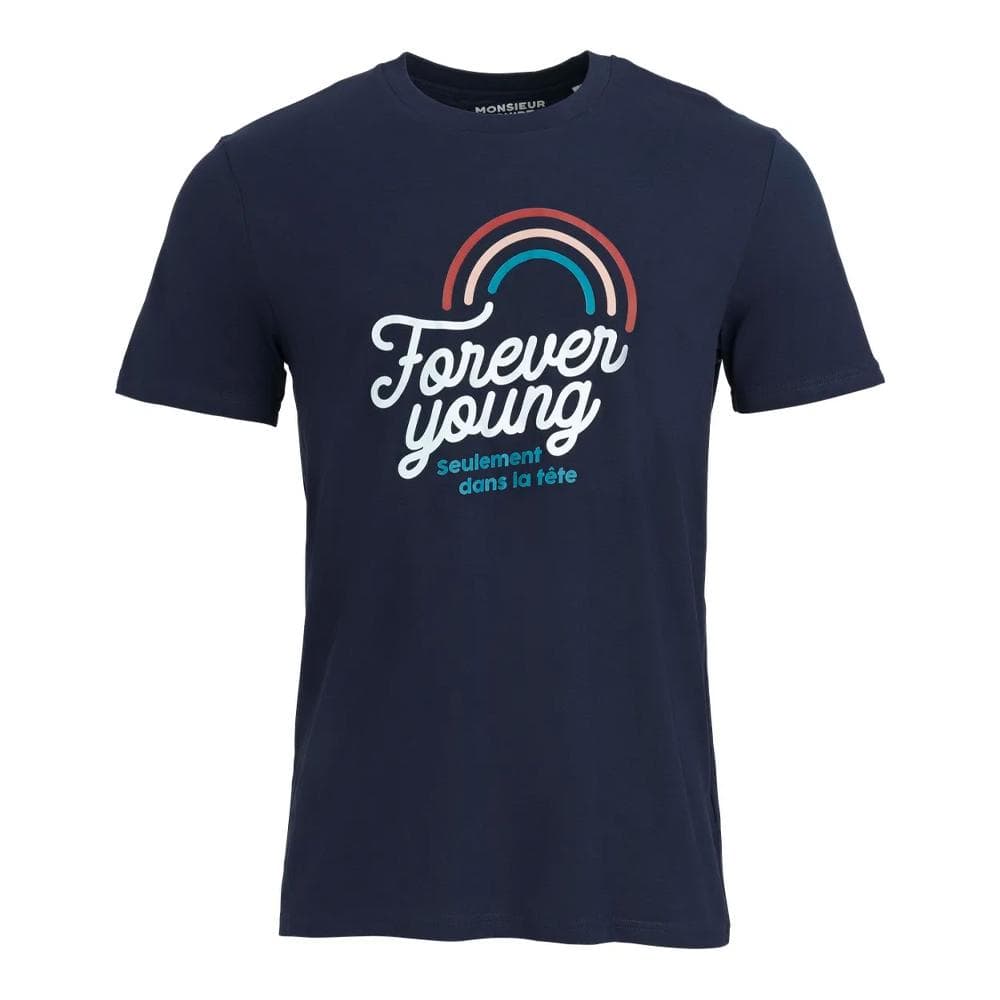 T-shirt Marine Homme Monsieur T-Shirt Forever Young 1