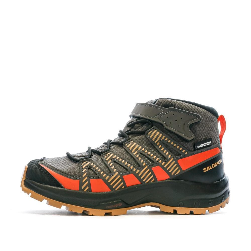 Chaussures de Randonnée Marron/Orange Garçon Salomon Xa Pro V8 Mid 1
