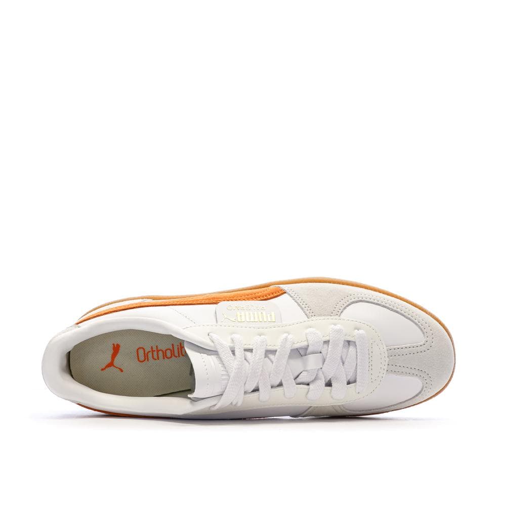 Baskets Blanc/Orange Mixte Puma Palermo 4