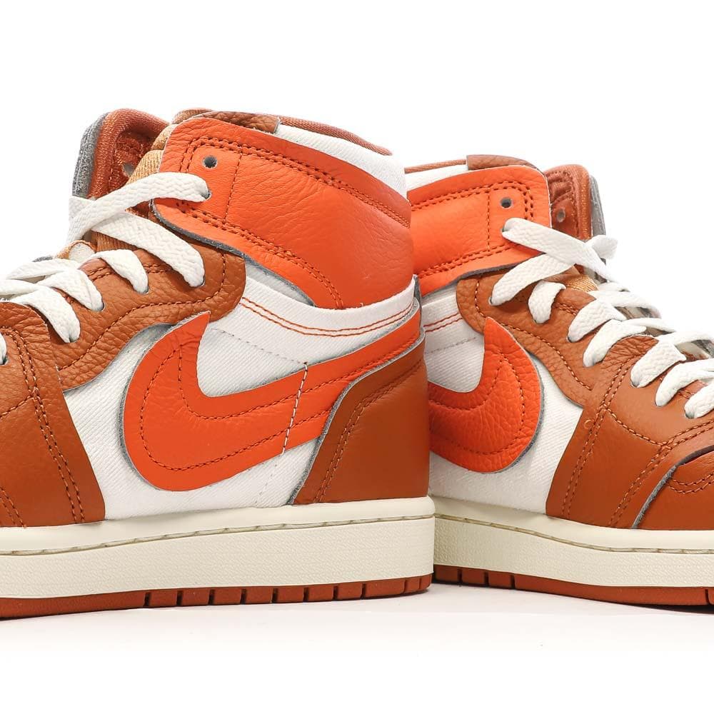 Air Jordan 1 High MM Baskets Oranges Femme Nike 7