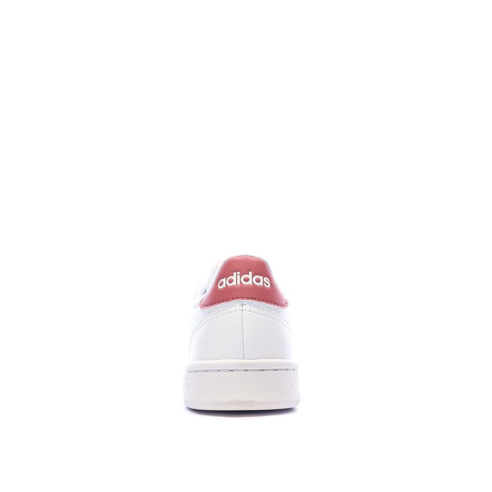 Baskets Blanches/Roses Fille Adidas Advantages 3