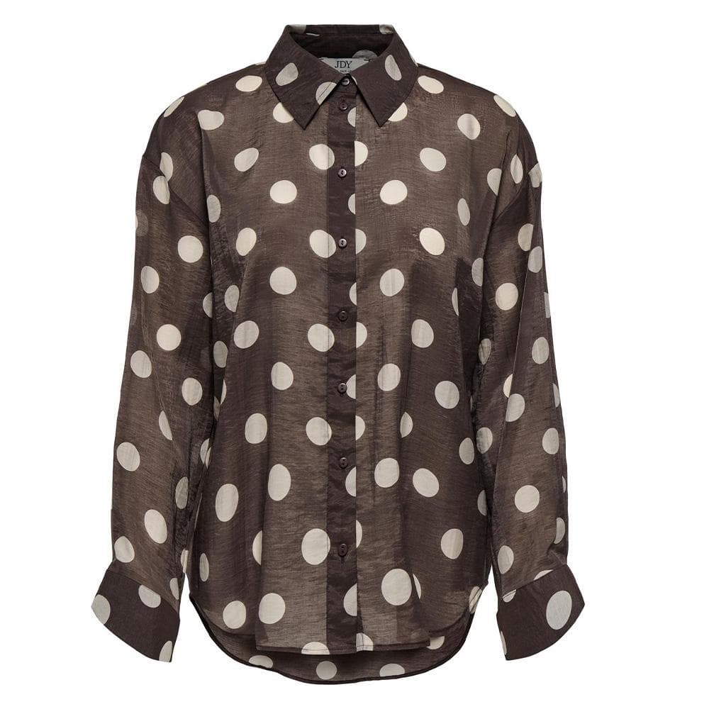 Chemise à Pois Marron Femme JDY Fay 1