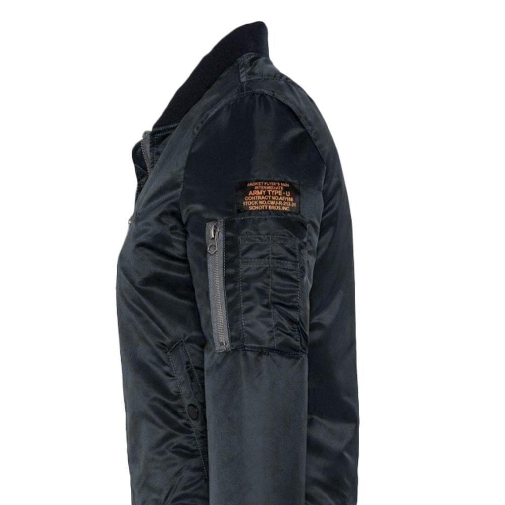 Bomber Noir Homme Schott Jet17 3