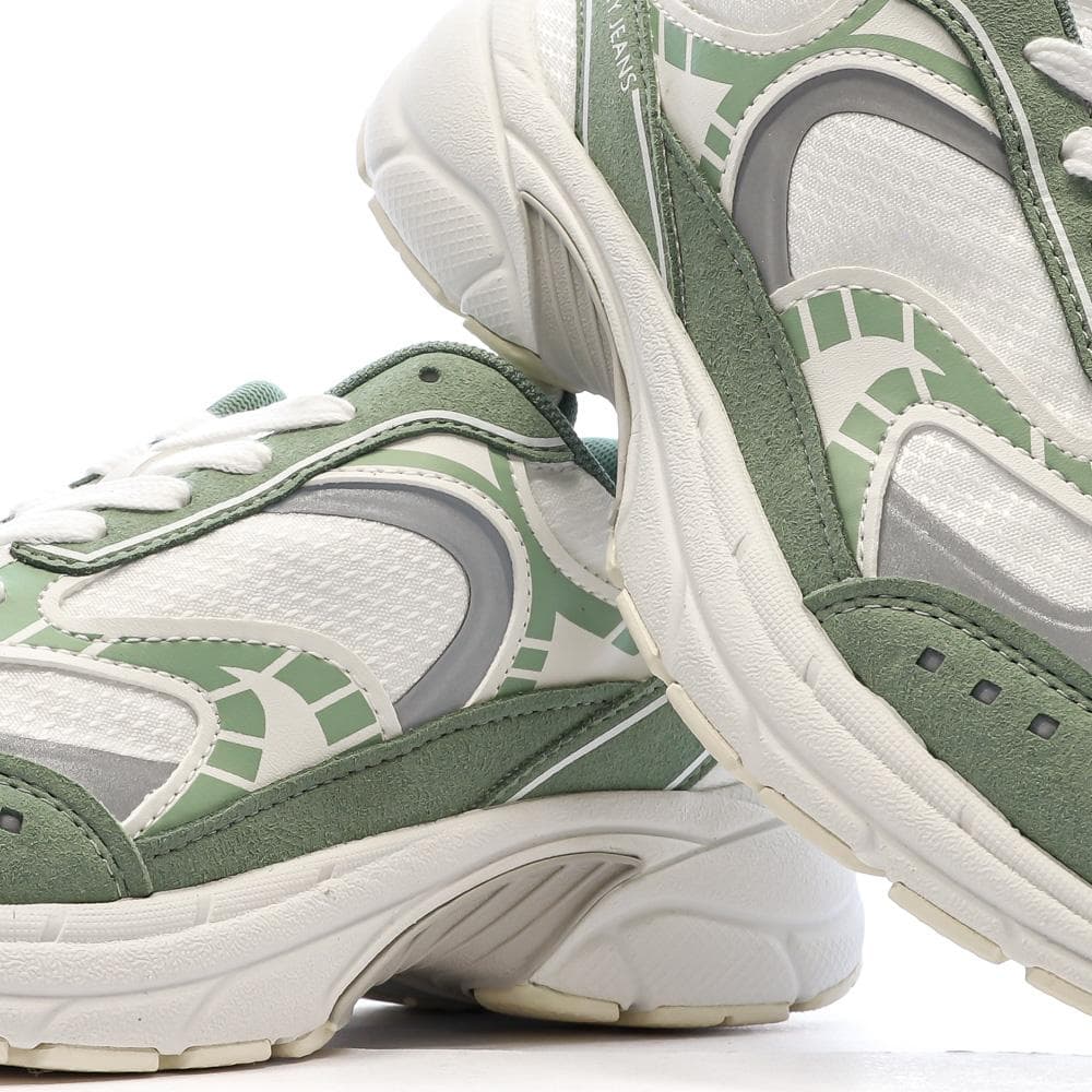 Baskets Blanc/Vert Femme Tommy Hilfiger Archive 25 7