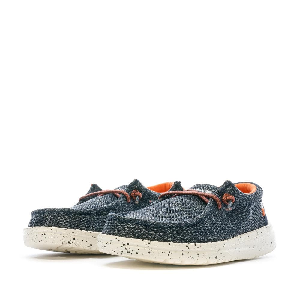 Chaussures Marine Garçon Hey Dude Wally Youth 6