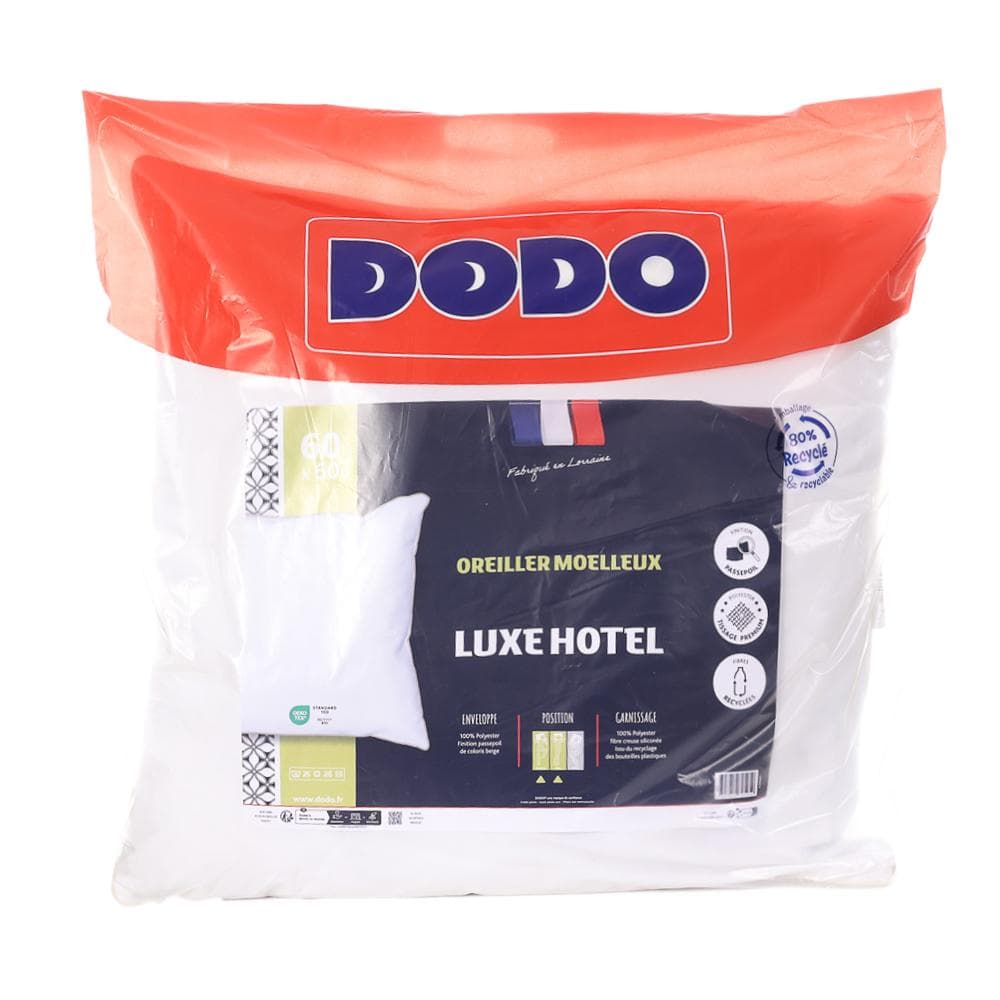 Oreiller Moelleux Dodo Luxe Hotel 60x60 1