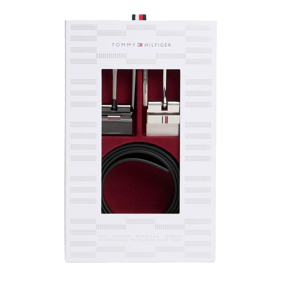 Coffret cadeau ceinture réversible Noir Homme Tommy Hilfiger Business - T 4