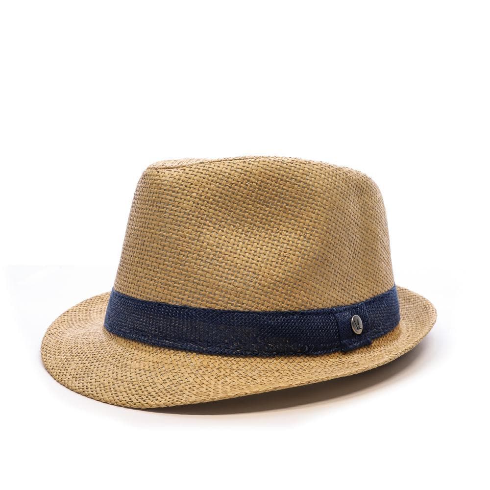 Chapeaux de Paille Beige/Marine Homme Via Lorenzo Ocean 1