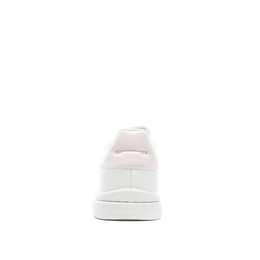 Baskets Blanc/Rose Femme Adidas Court Silk 3