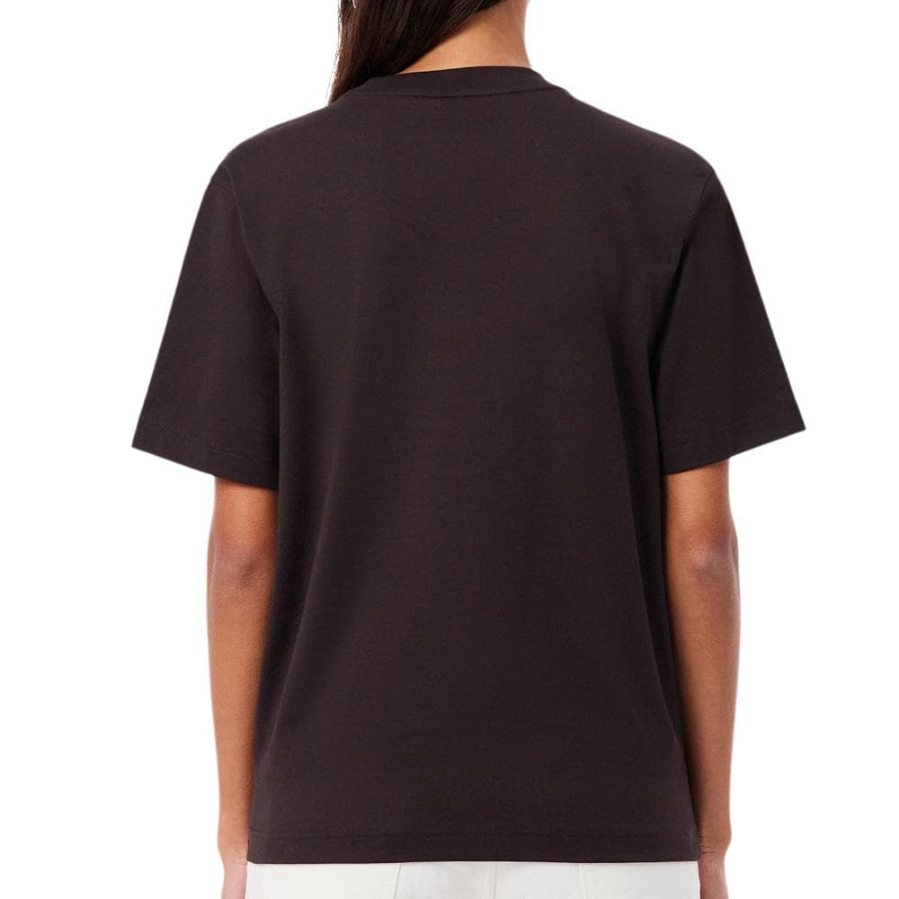 T-shirt Marron Foncé Femme Lacoste TF7215 2