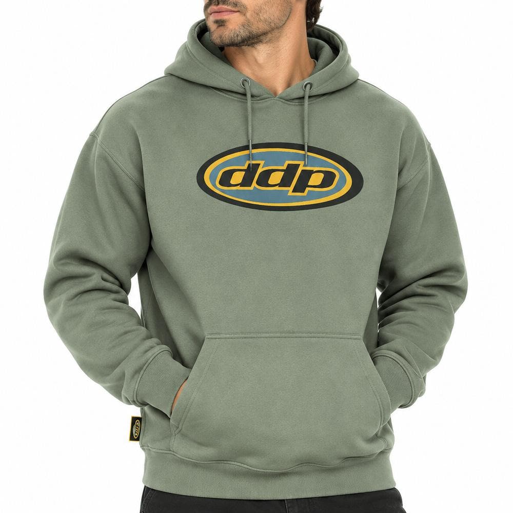 Sweat à Capuche Vert Homme DDP 1DD 1