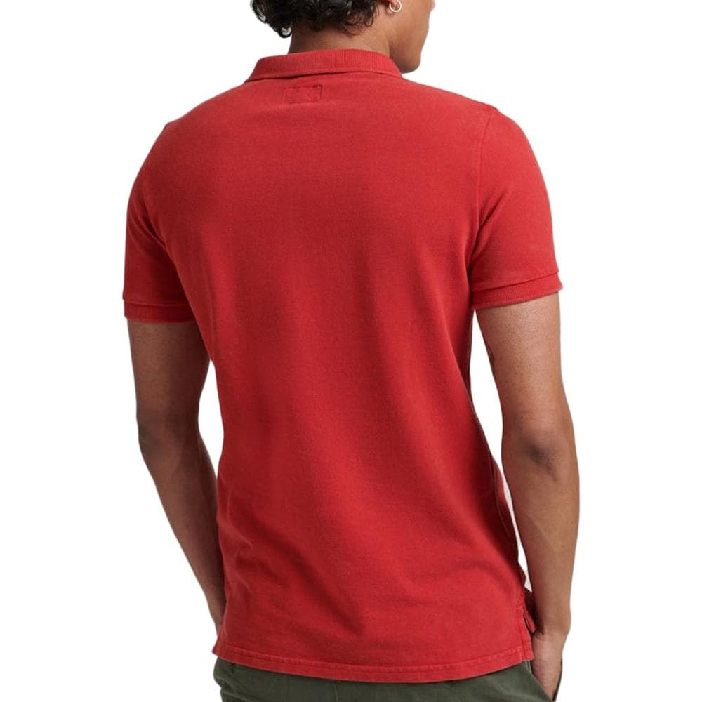 Polo Rouge Homme Superdry Destroy 2