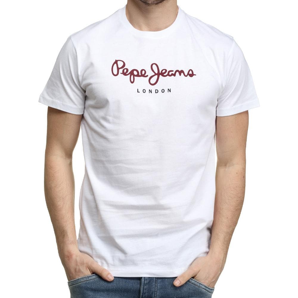 T-shirt Blanc Homme Pepe Jeans Eggo N 1