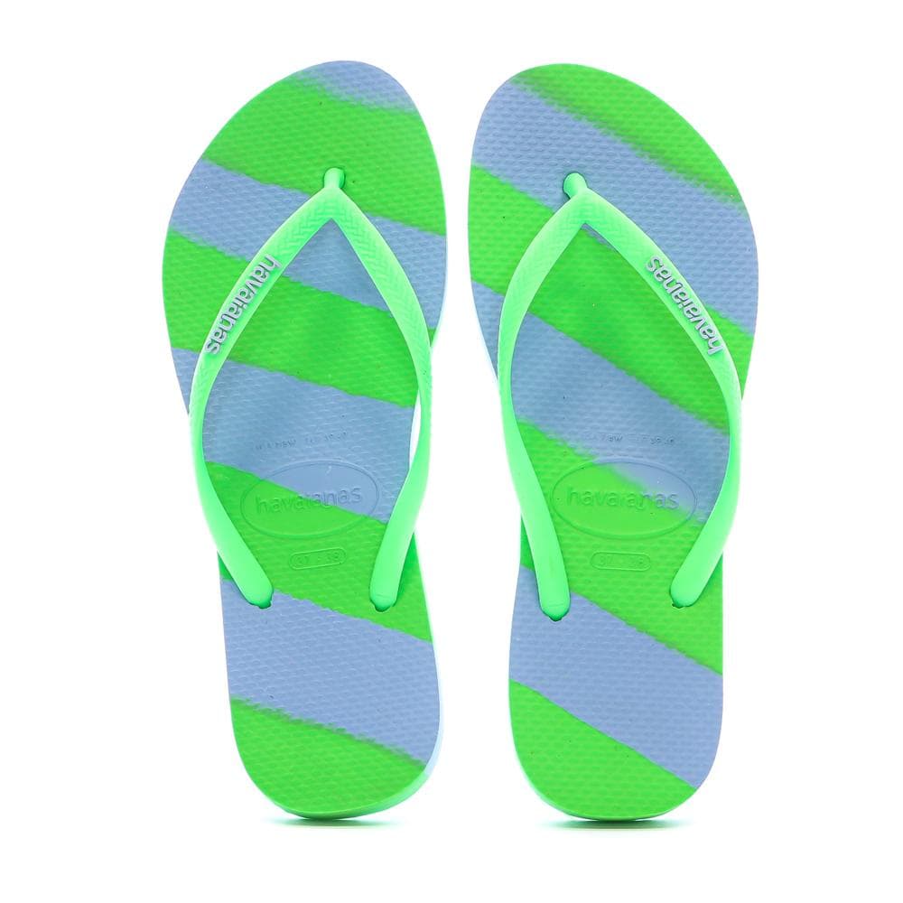 Tongs Bleu/Vert Femme Havaianas Slim Color Fun Infrad 3