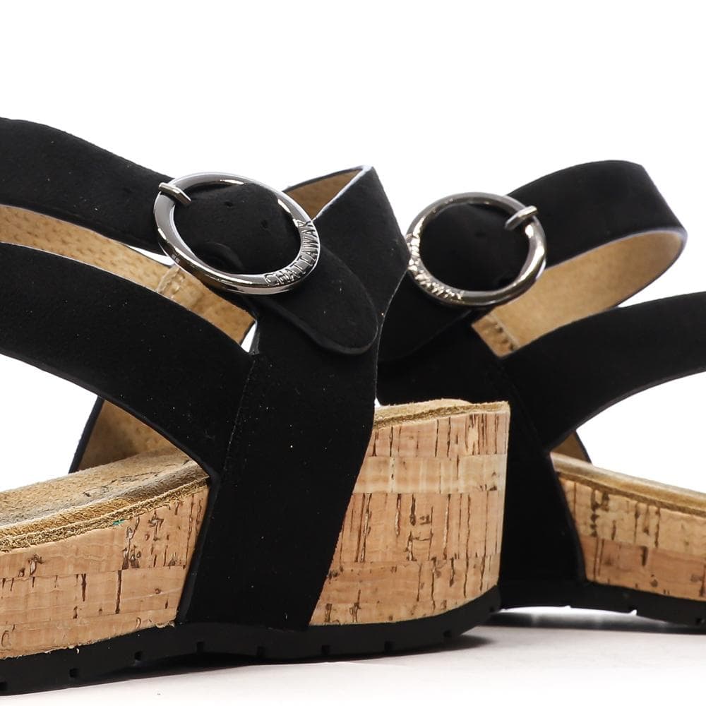 Sandales Noires Femme Chattawak Lilou 7