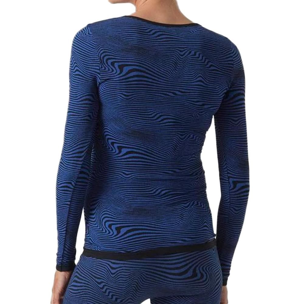 T-shirt Manches Longues Bleu Femme Mamalicious Kenya 2