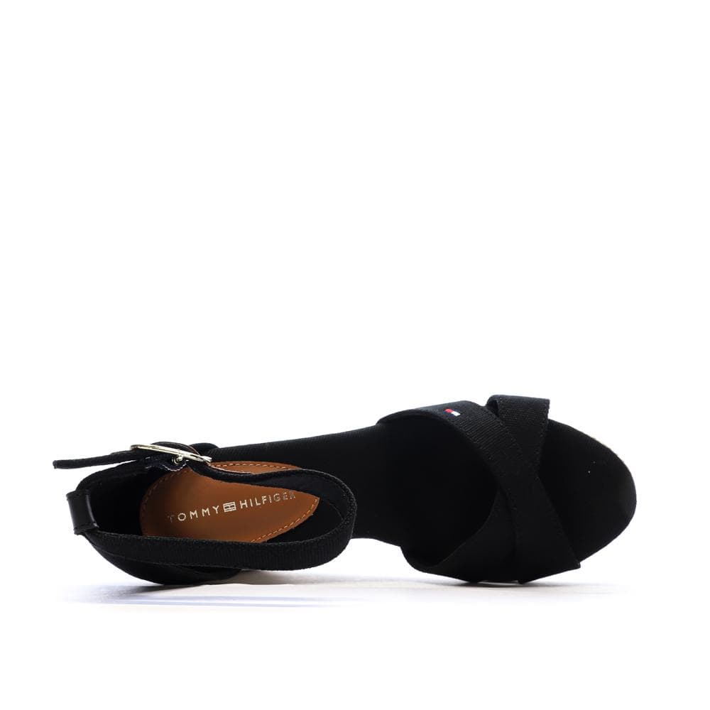 Sandales Noires Femme Tommy Hilfiger Flag 4