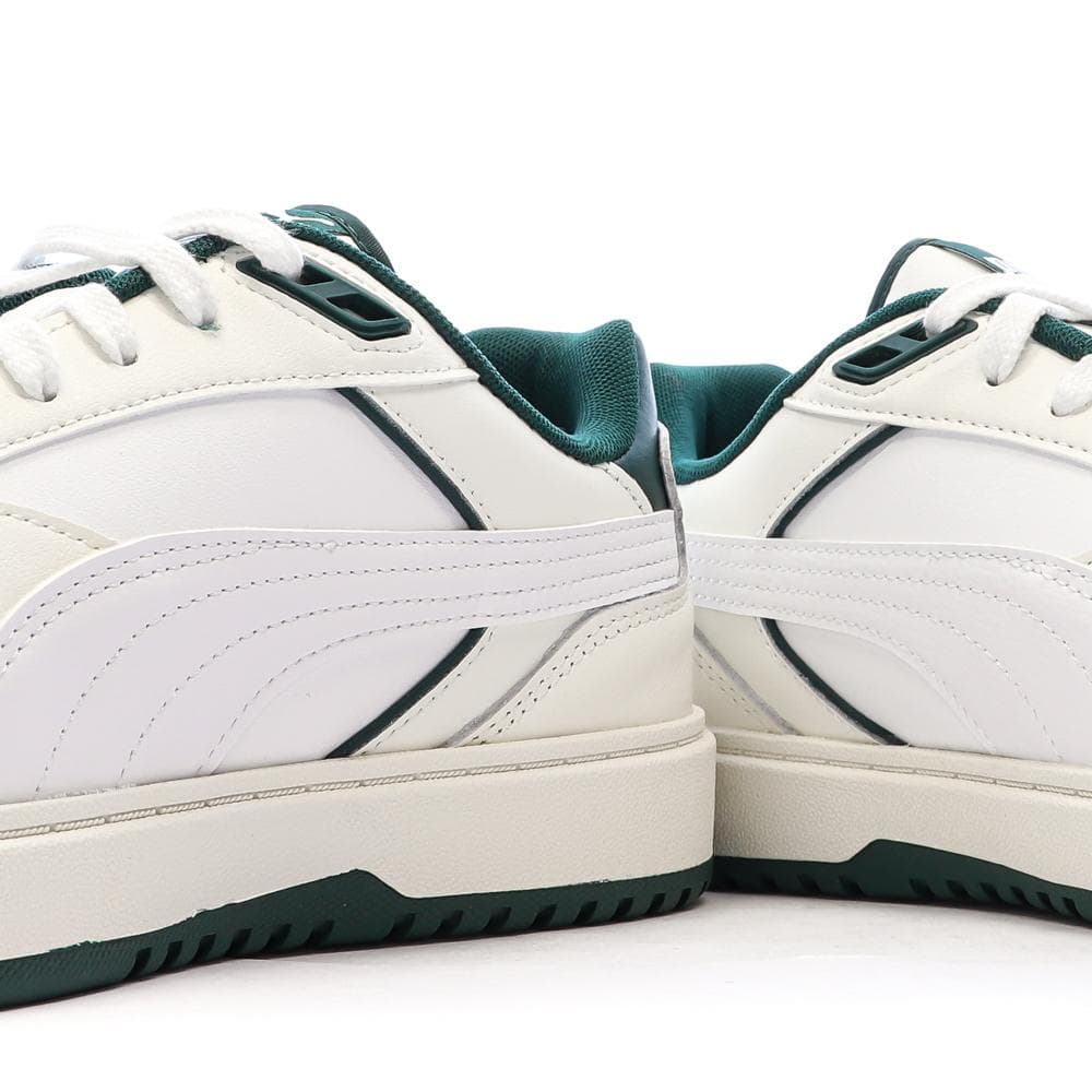 Baskets Blanches/Vertes Foncés Homme Puma Doublecourt03 7
