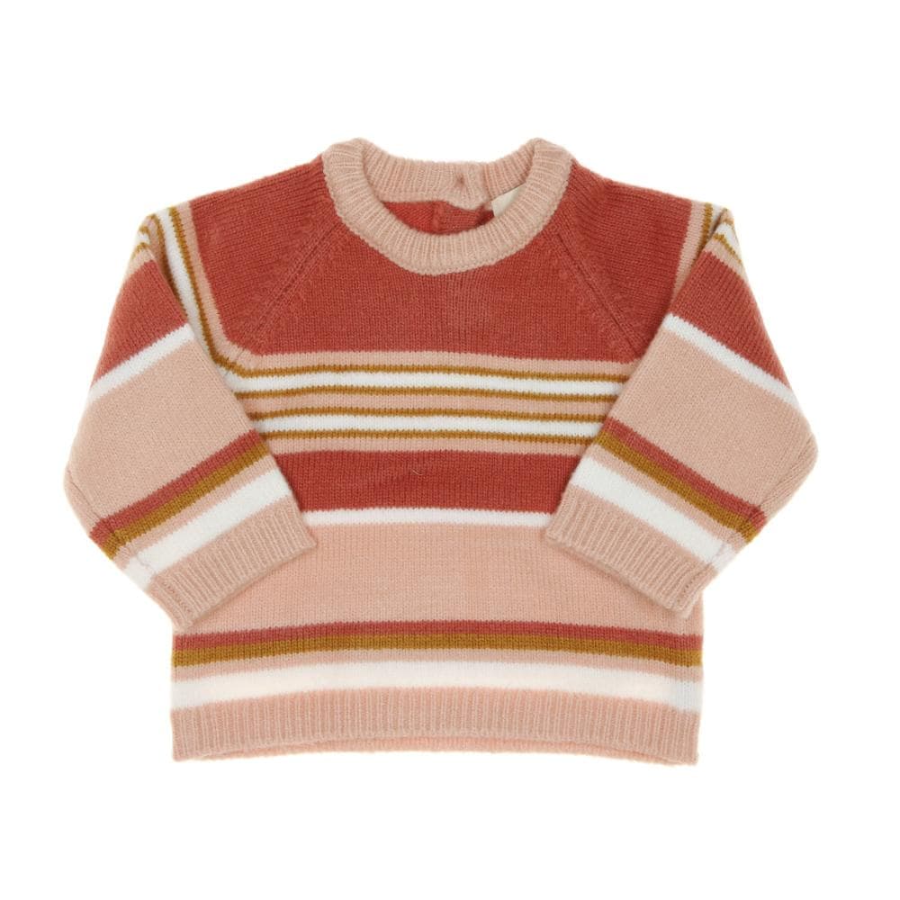 Pull Rose à rayures Fille EOM Koray 1