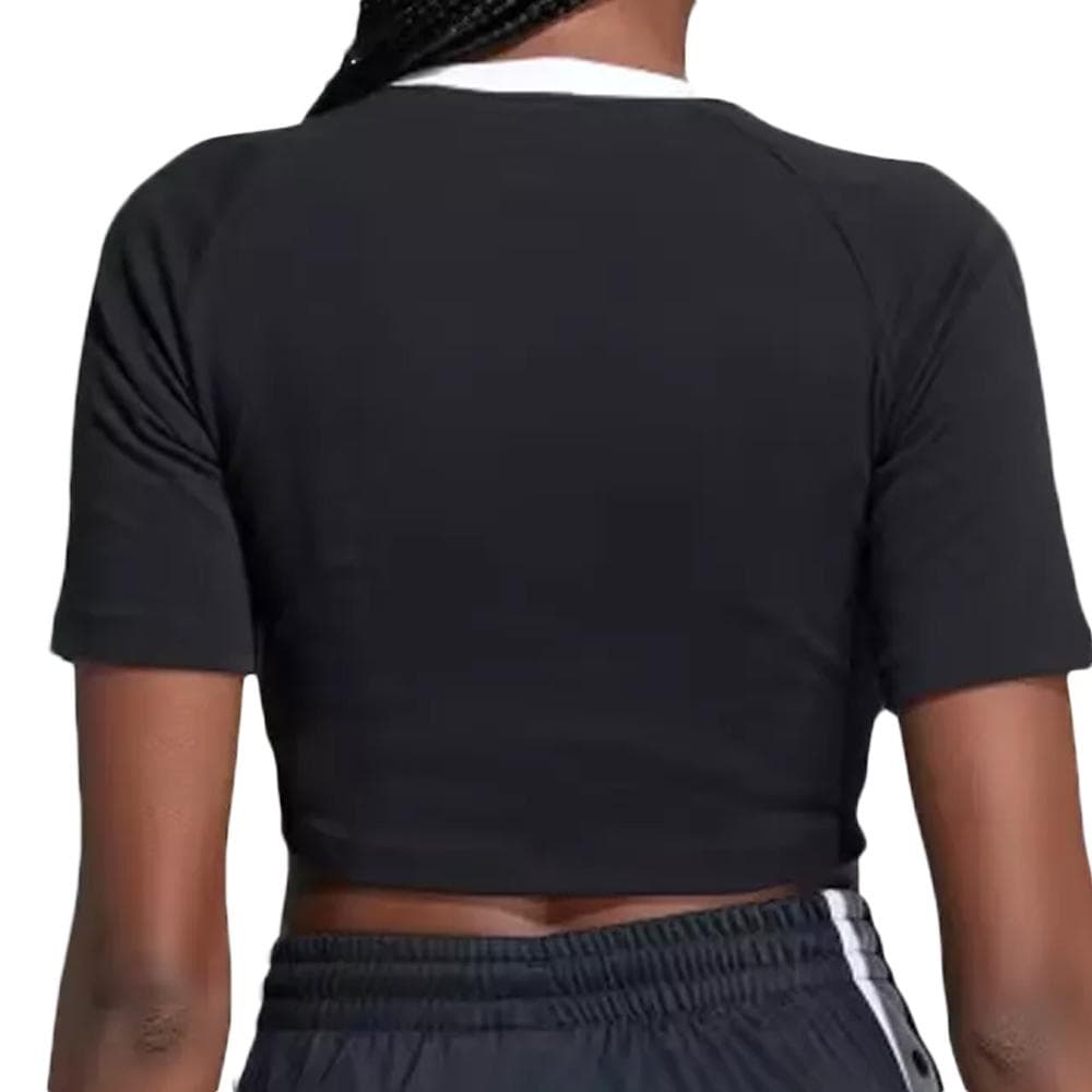 T-Shirt Noir Femme Adidas 3 S Baby 2