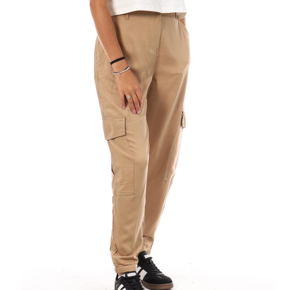 Pantalon Fluide Beige Femme Lee Cooper Okarta 1