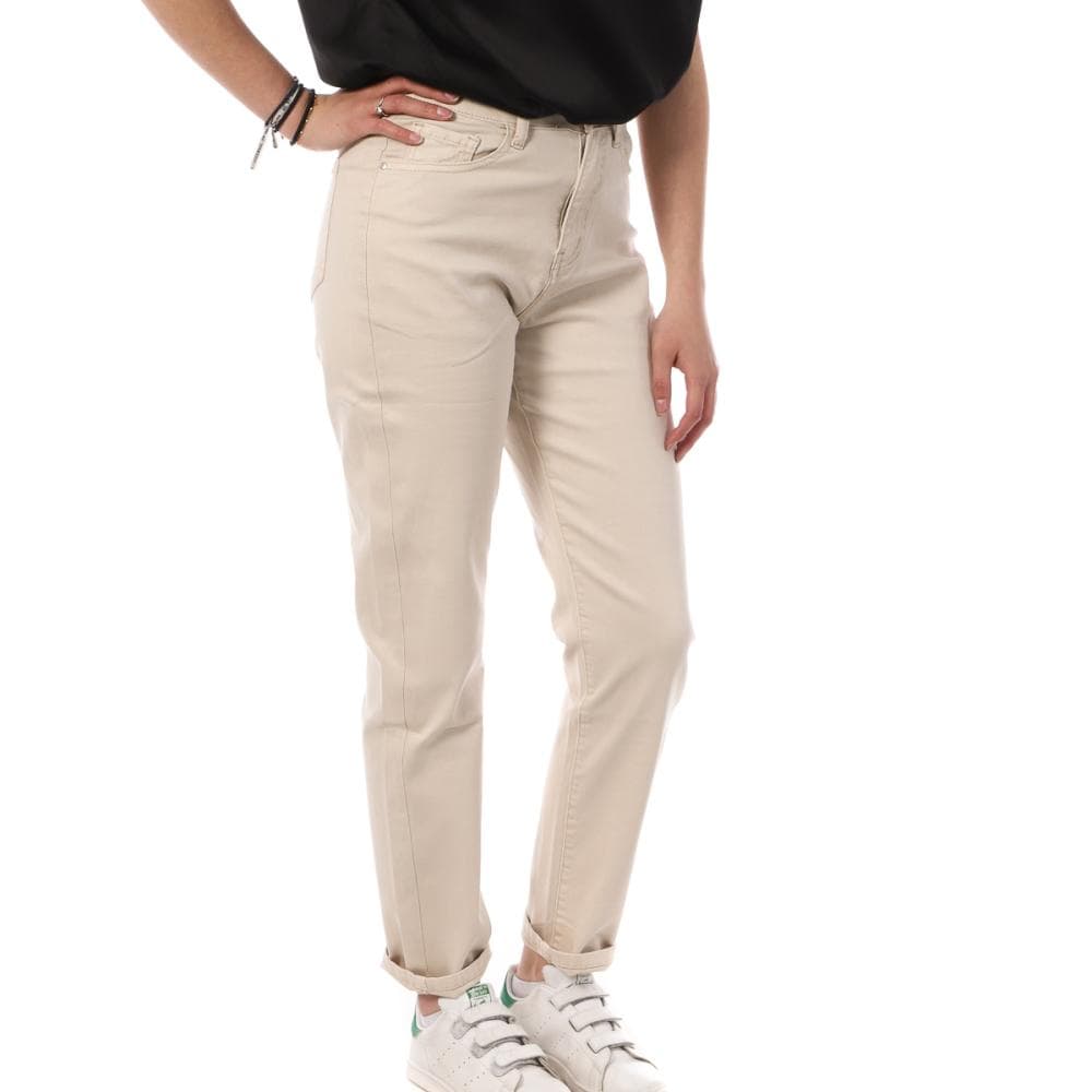 Jean Droit Beige Femme Monday Premium LW-348 1