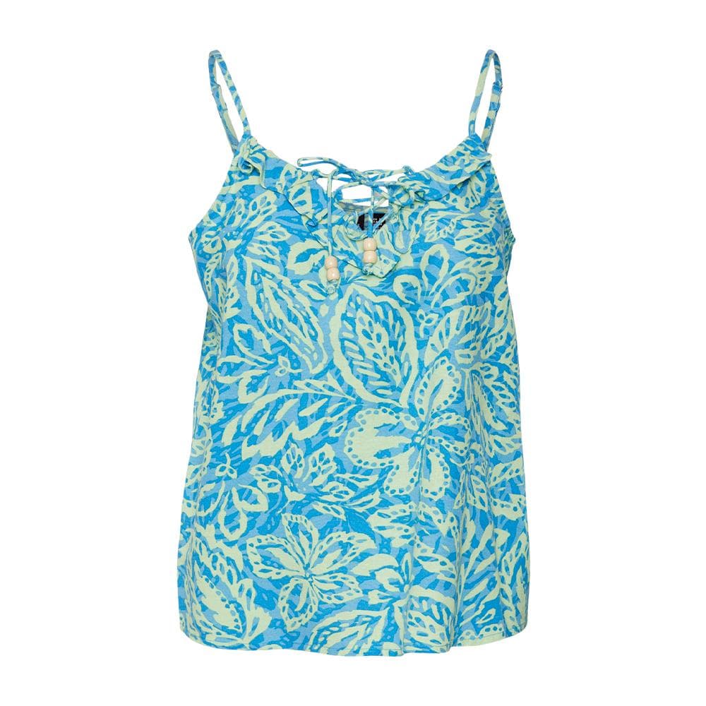 Débardeur Bleu/Vert à Motifs Femme Vero Moda Singlet 1