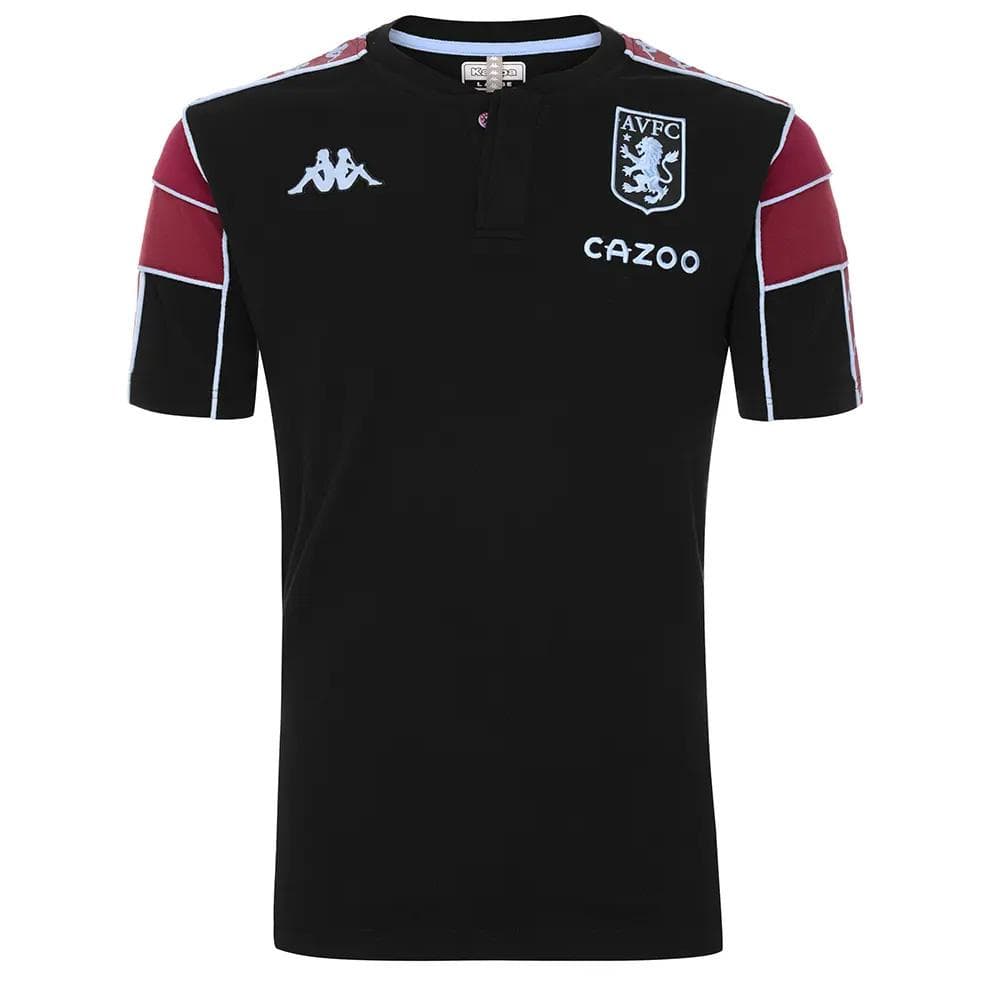 Aston Villa Polos foot Noir Homme Kappa 2021/2022 1
