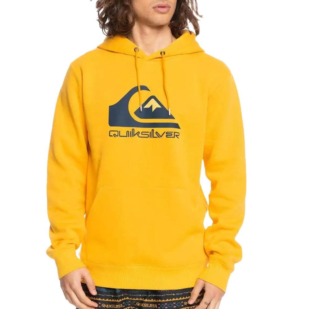 Sweat Jaune Homme Quiksilver Biglogohood 1