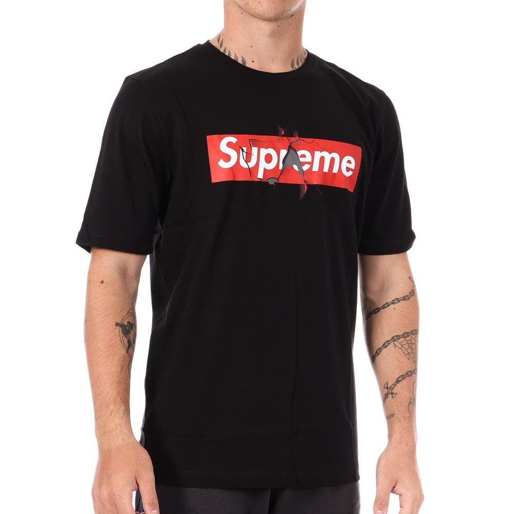 T-shirt Noir Homme Supreme Grip Broken 1