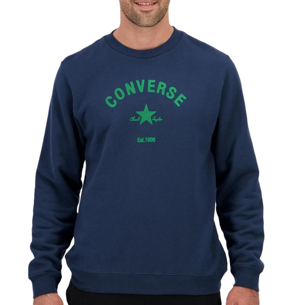 Sweat Marine/Bleu Homme Converse Crew Into 1