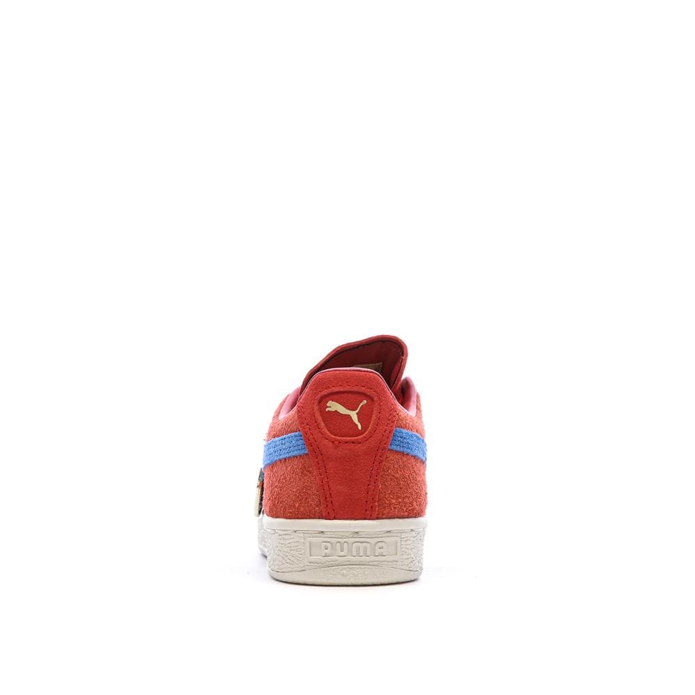 Baskets Rouge/Bleu Garçon Puma Suede One Piece Jr 3
