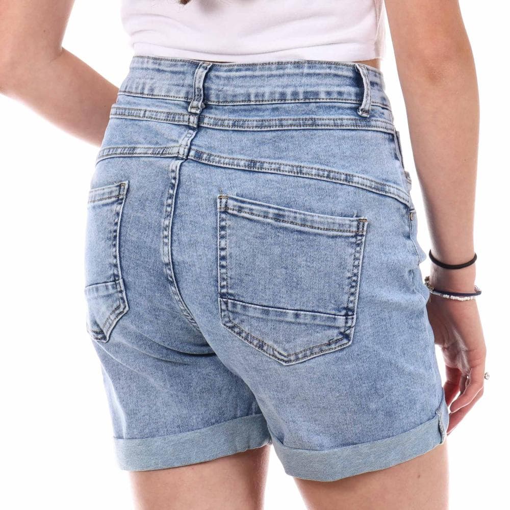 Short Bleu Clair Femme Monday Premium Long Medium 2