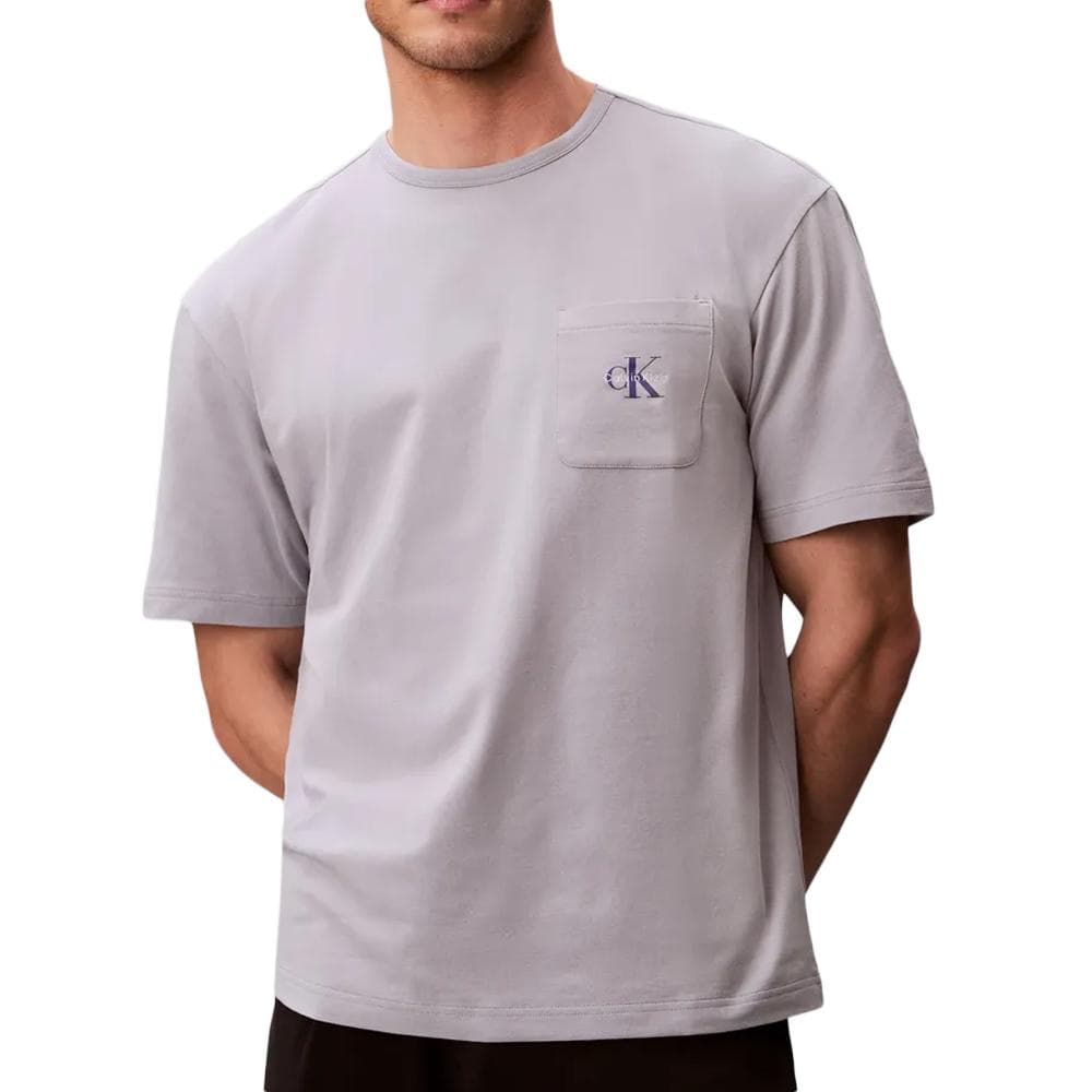 T-Shirt Gris Homme Calvin Klein Jeans Monogram 1