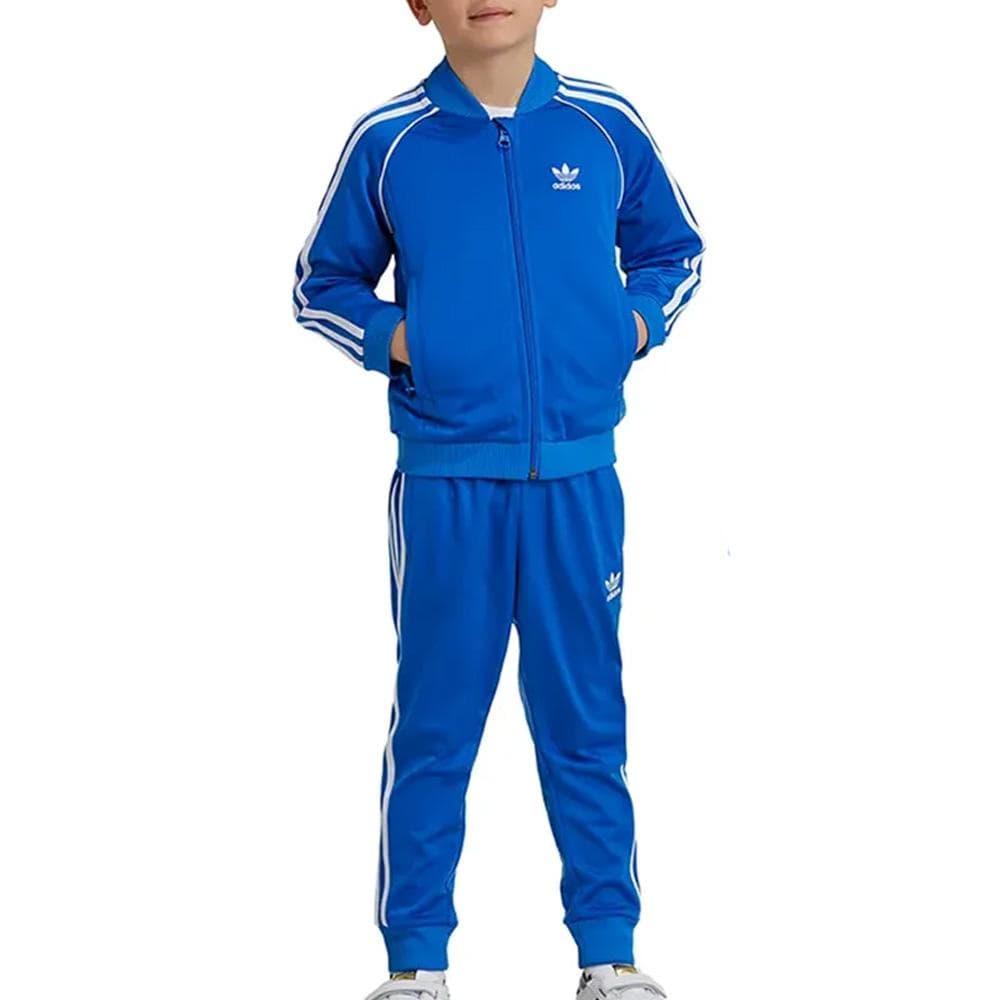 Survêtements Bleu/Blanc Garçon Adidas Tracksuit 1