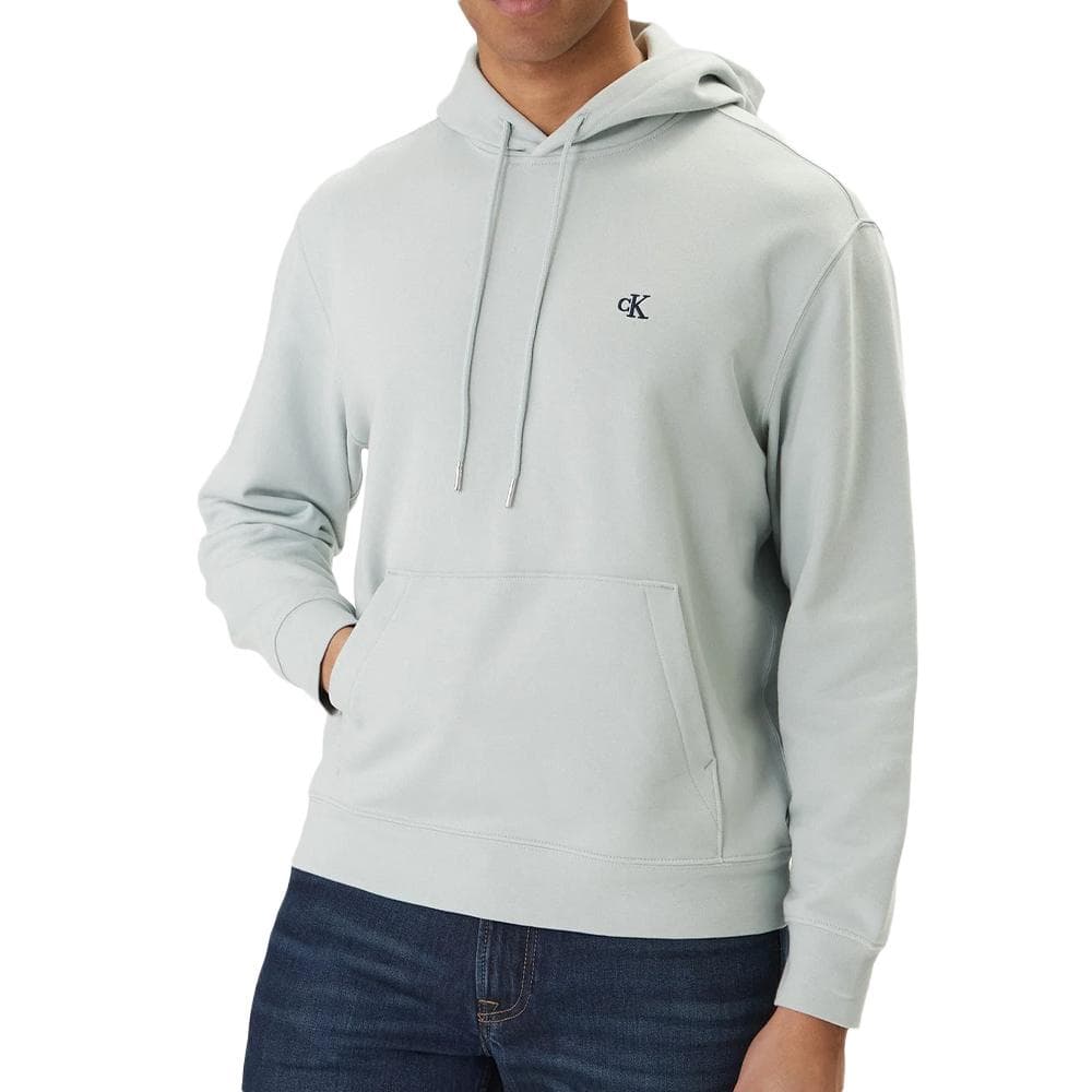 Sweat à Capuche Vert Clair Homme Calvin Klein Jeans 350 Terry 1