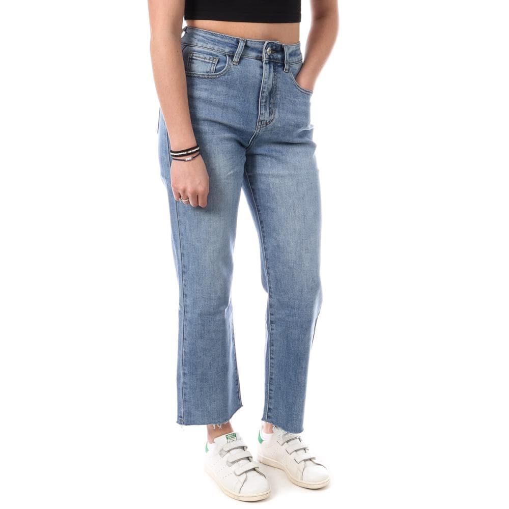 Jean Droit Bleu Femme Monday Premium Droit Denim 1