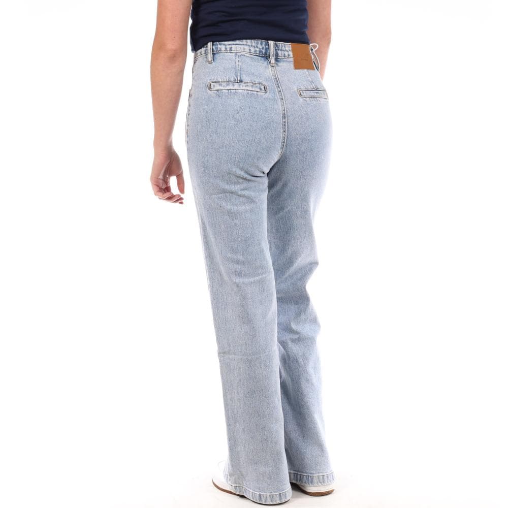 Jean Droit Bleu Moyen Femme Monday Premium T-10-2 2