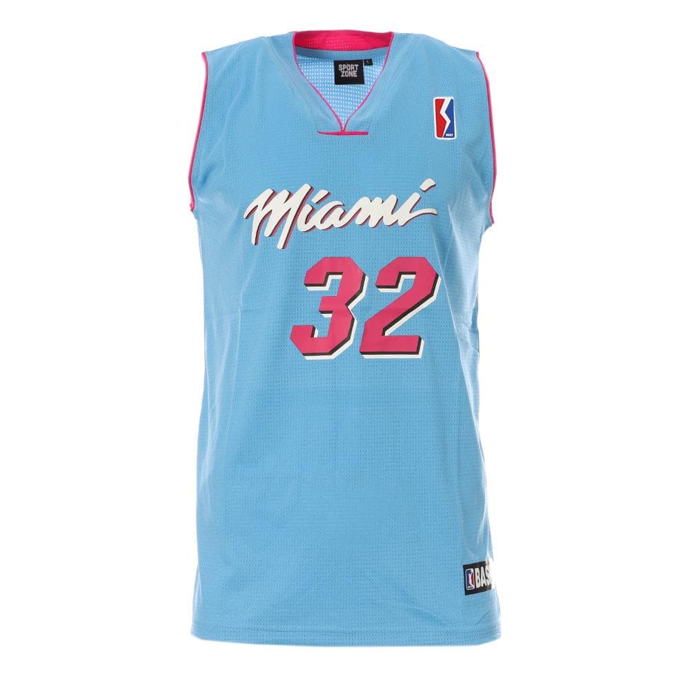 Miami Maillot de basket Bleu/Rose/Blanc Homme Sport Zone 1