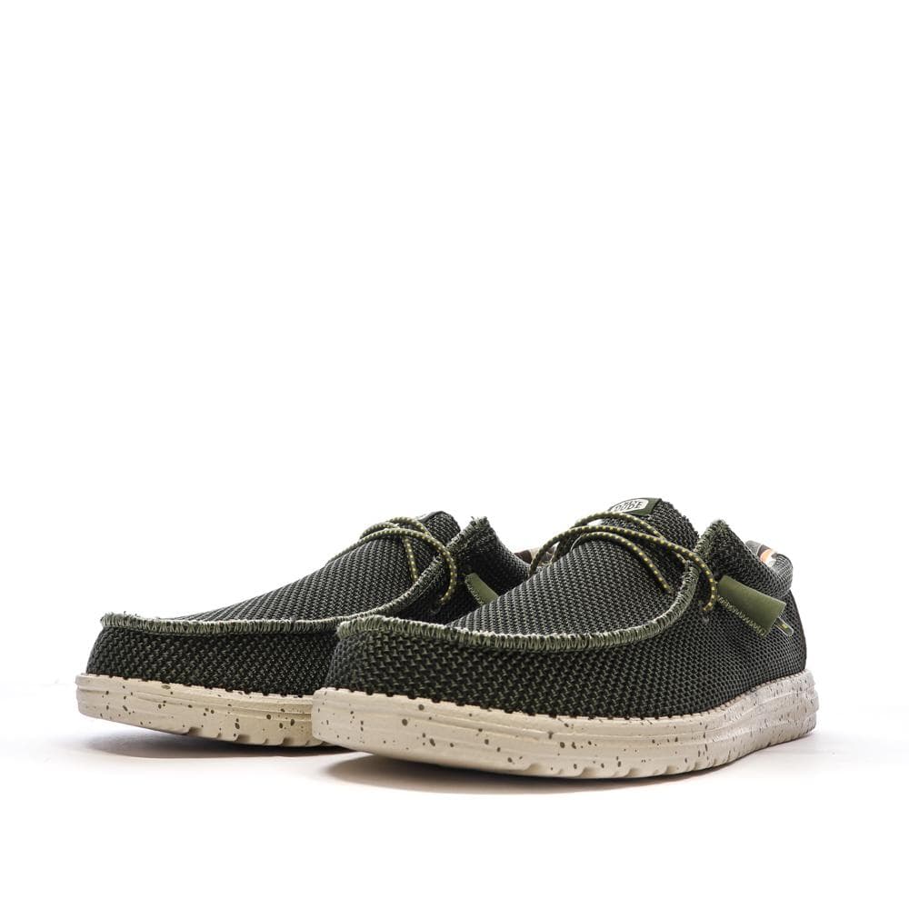 Chaussures Kaki Homme Hey Dude Wally Sox Pine 6