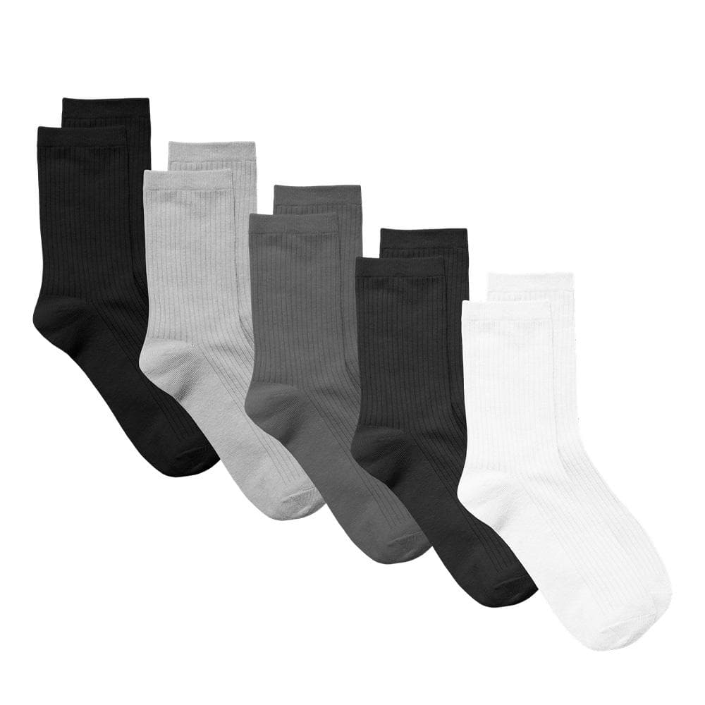 Pack 5 Paires de Chaussettes Noires/Grises/Blanches Femme Vero Moda Klara 1