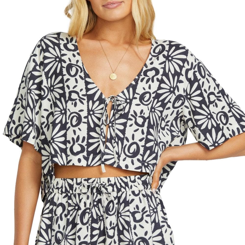 Chemise Noir/Ecru Femme Billabong Sunflower 1