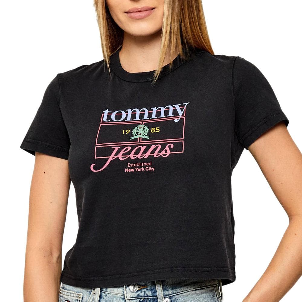 T-Shirt Noir Femme Tommy Hilfiger DW0DW21533 1