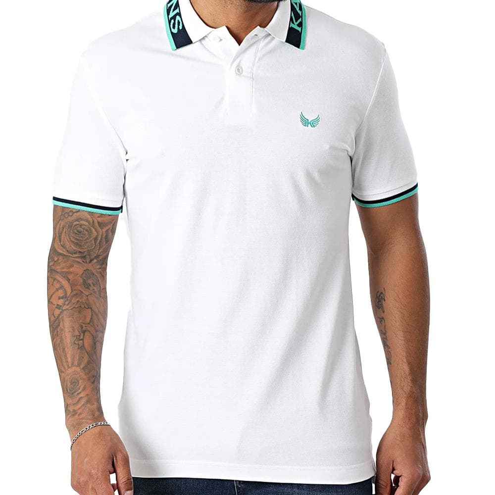Polo Blanc Homme Kaporal TOBY 1